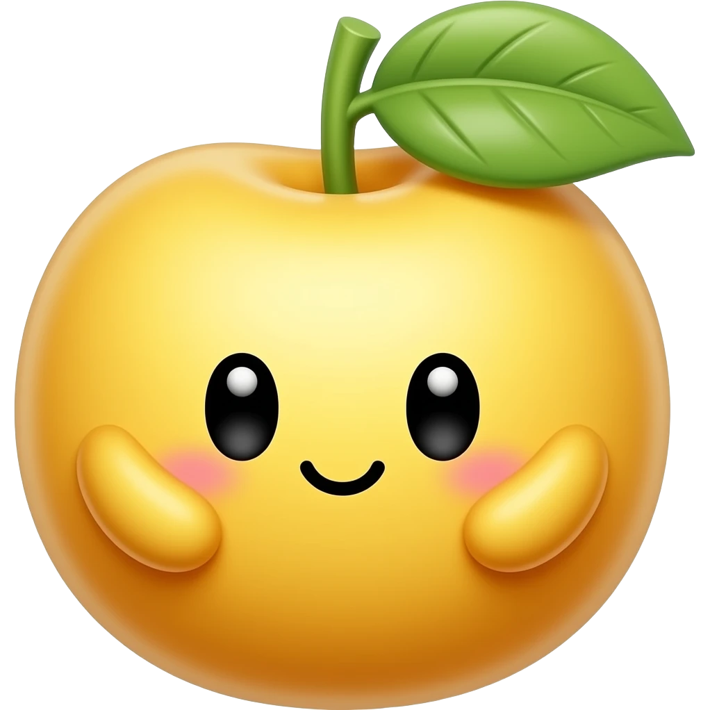 Kawaii quiguano fruit emoji