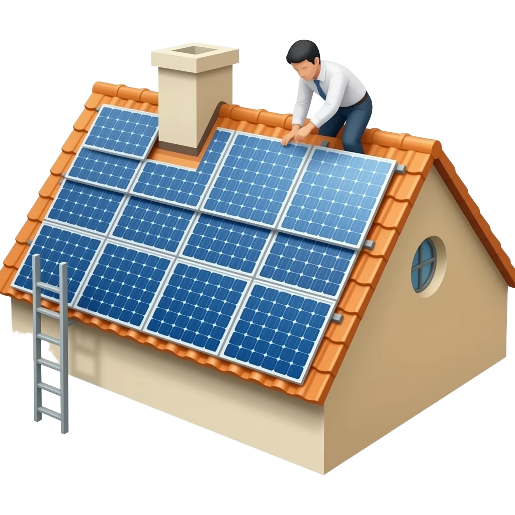 installation solar panels emoji