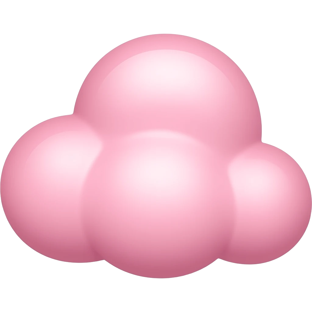 Pink cloud emoji