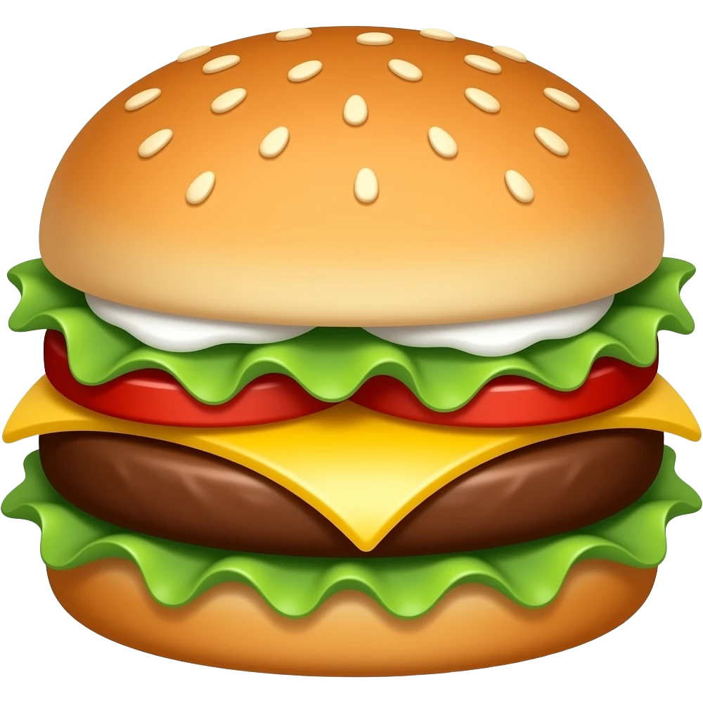 Trump burger emoji