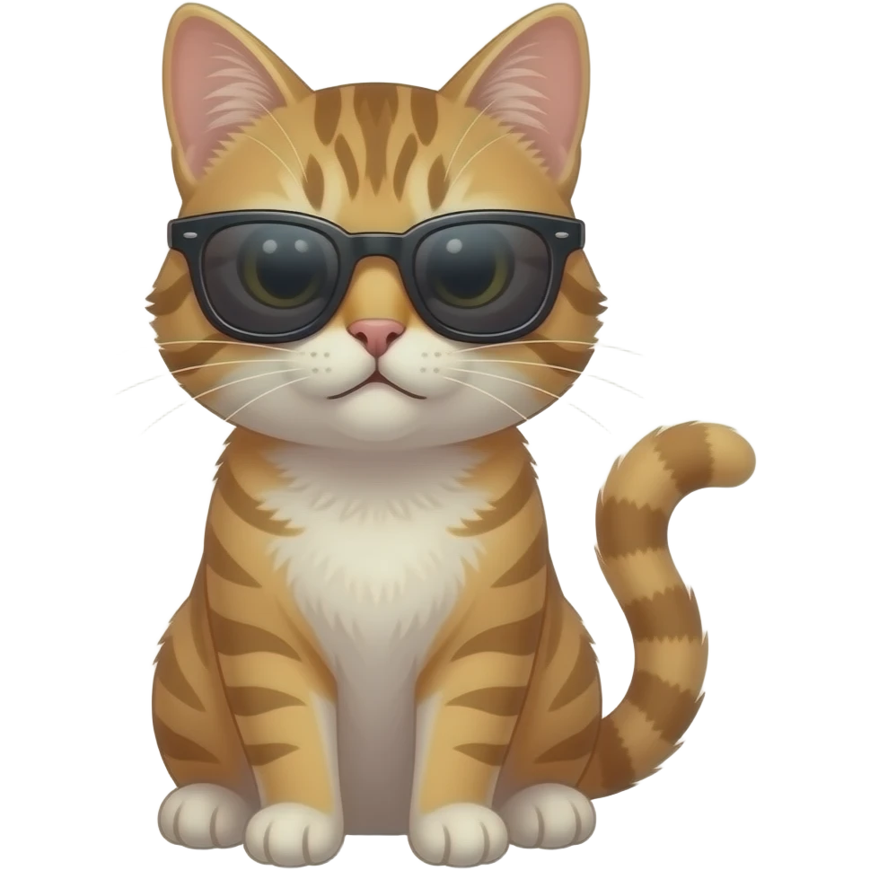 Cat wearing sunglasses emoji