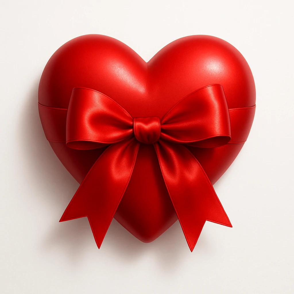 heart with a bow emoji