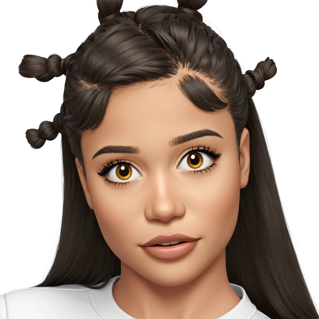 realistic portrait of girl emoji