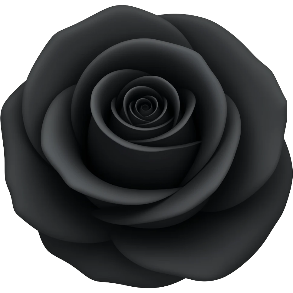 Black rose emoji