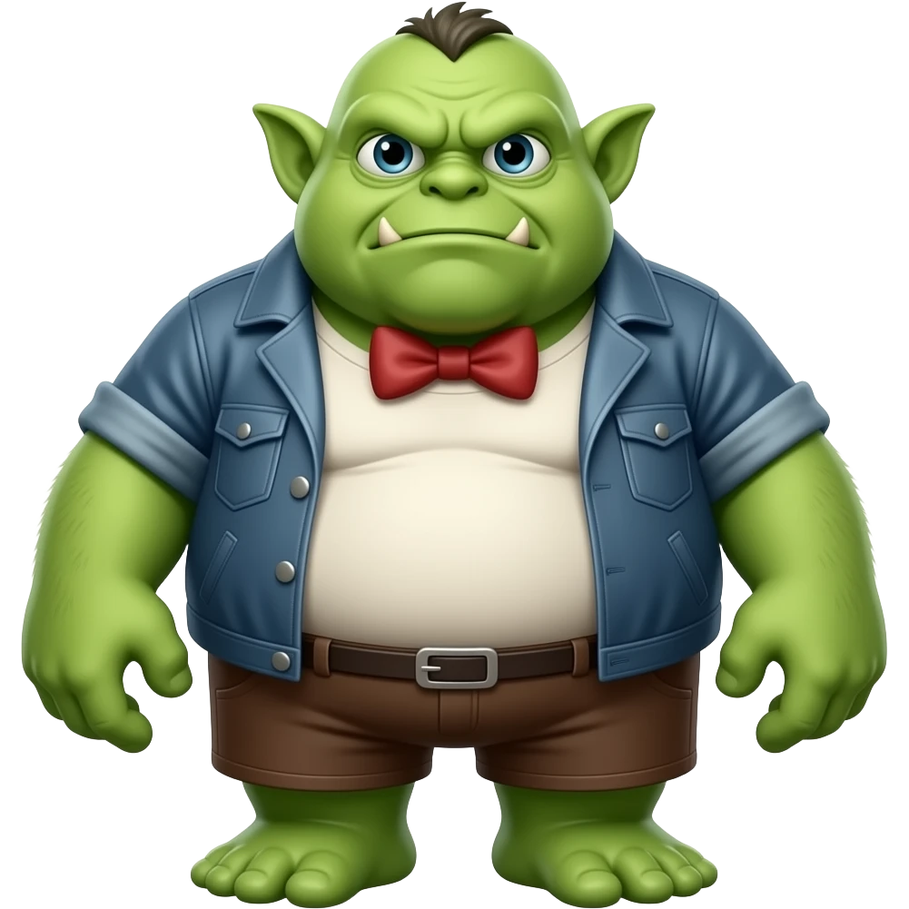 Fat ugly green gremlin emoji emoji