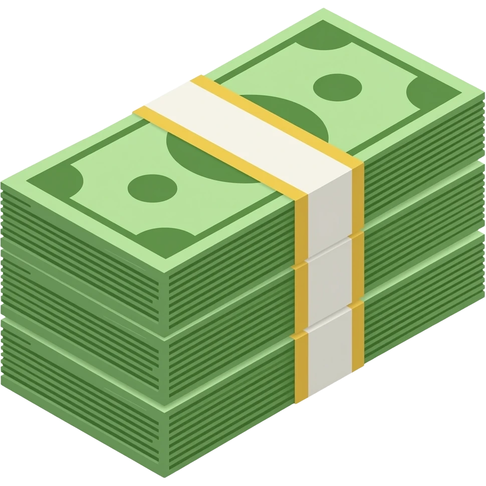 Stacks of money emoji