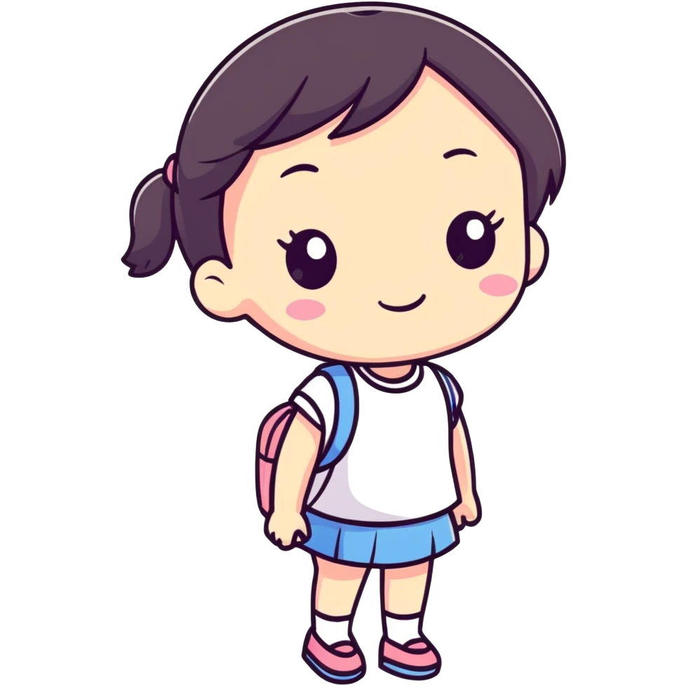 Girl with 67 emoji