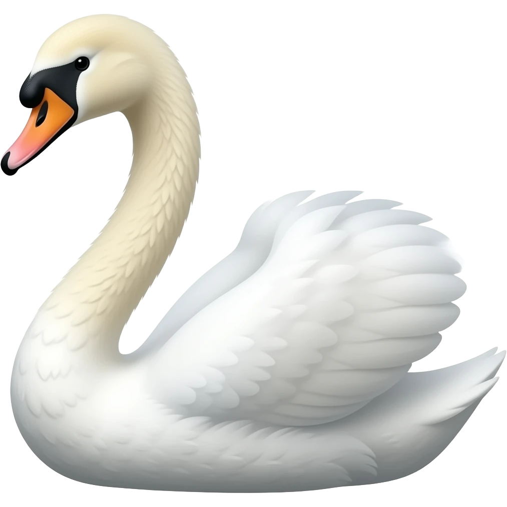 kuğu ve boyun emojisi emoji