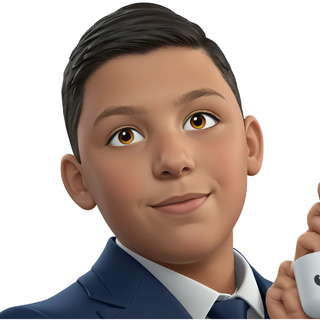 formal attire of a young man emoji