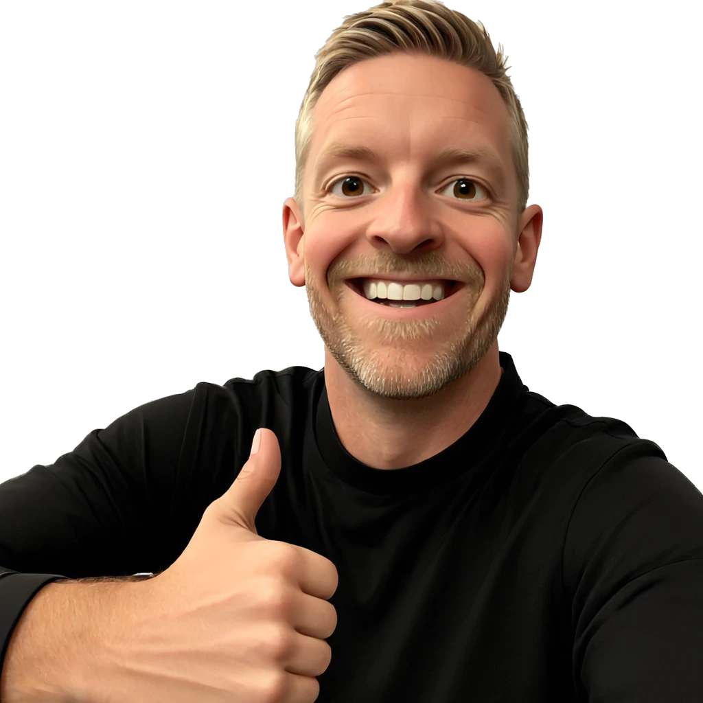 smiling boy giving thumbs up emoji
