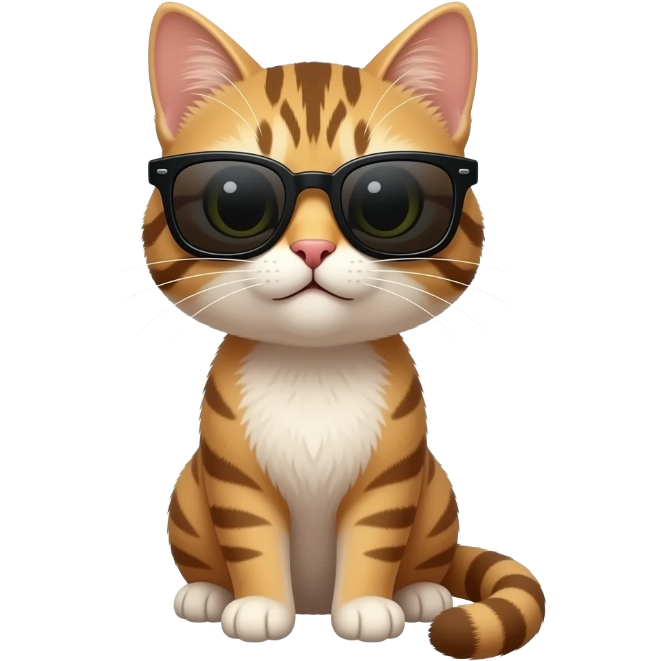 Cat wearing sunglasses emoji