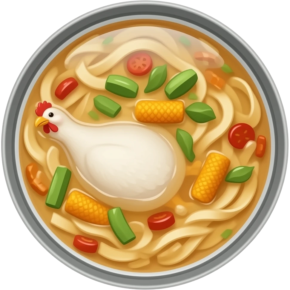 chicken noodle soup can emoji