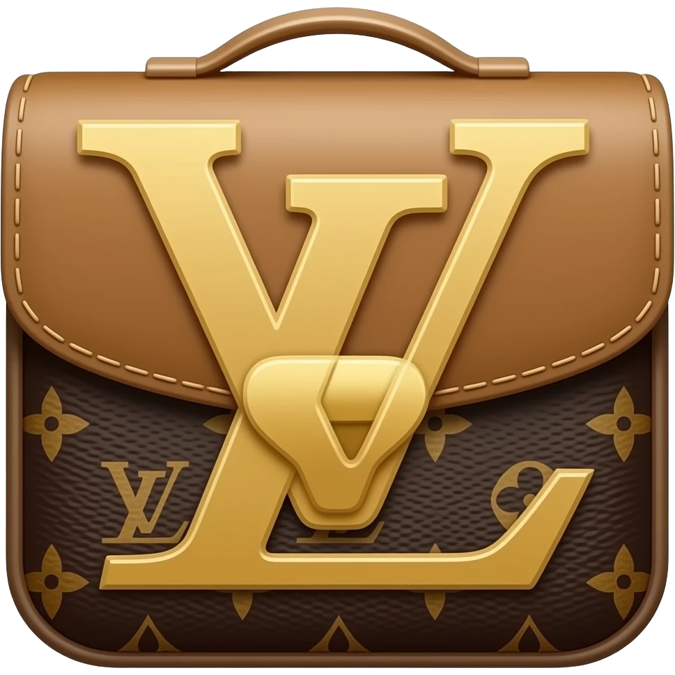 Louis Vuitton purse logo emoji