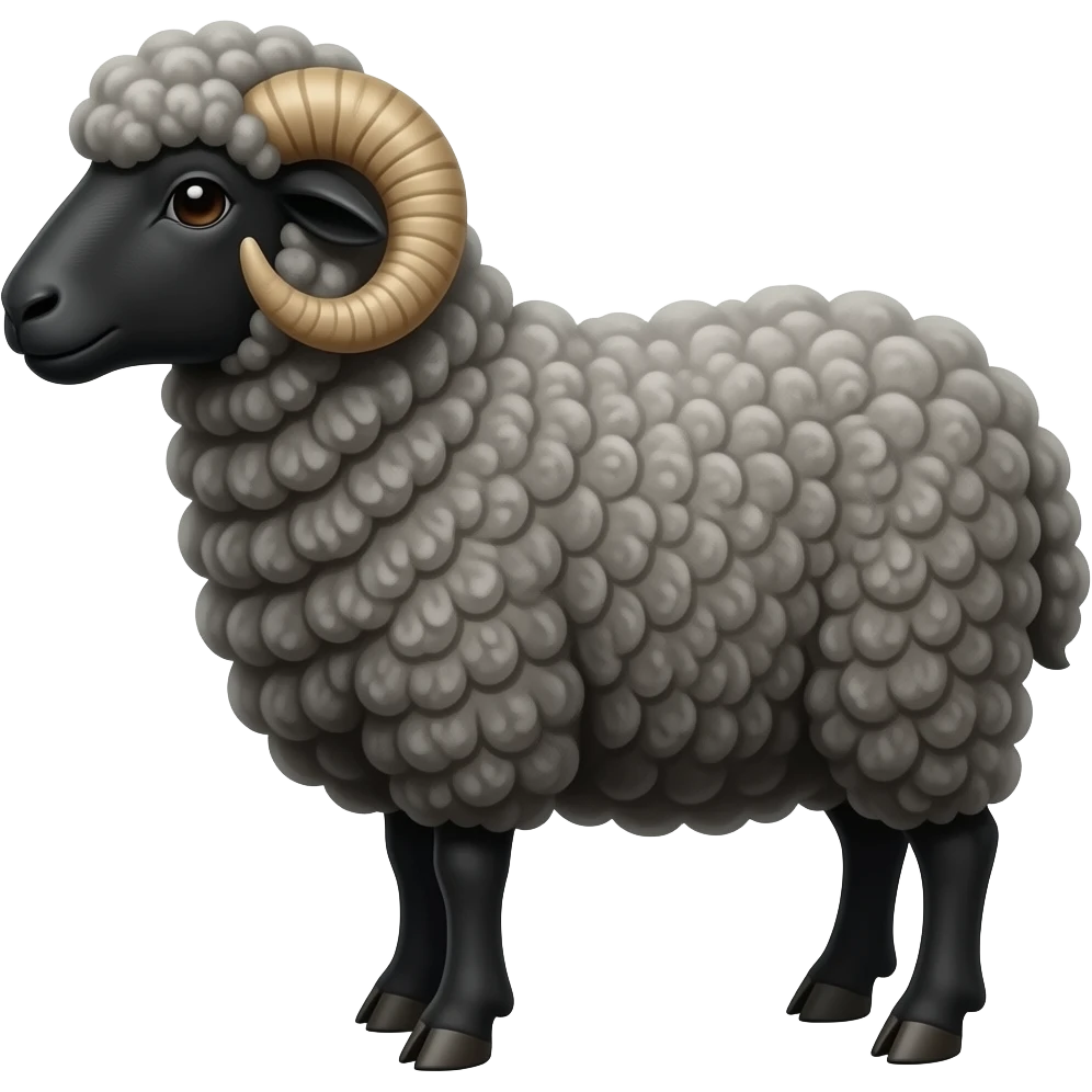 Black sheep emoji