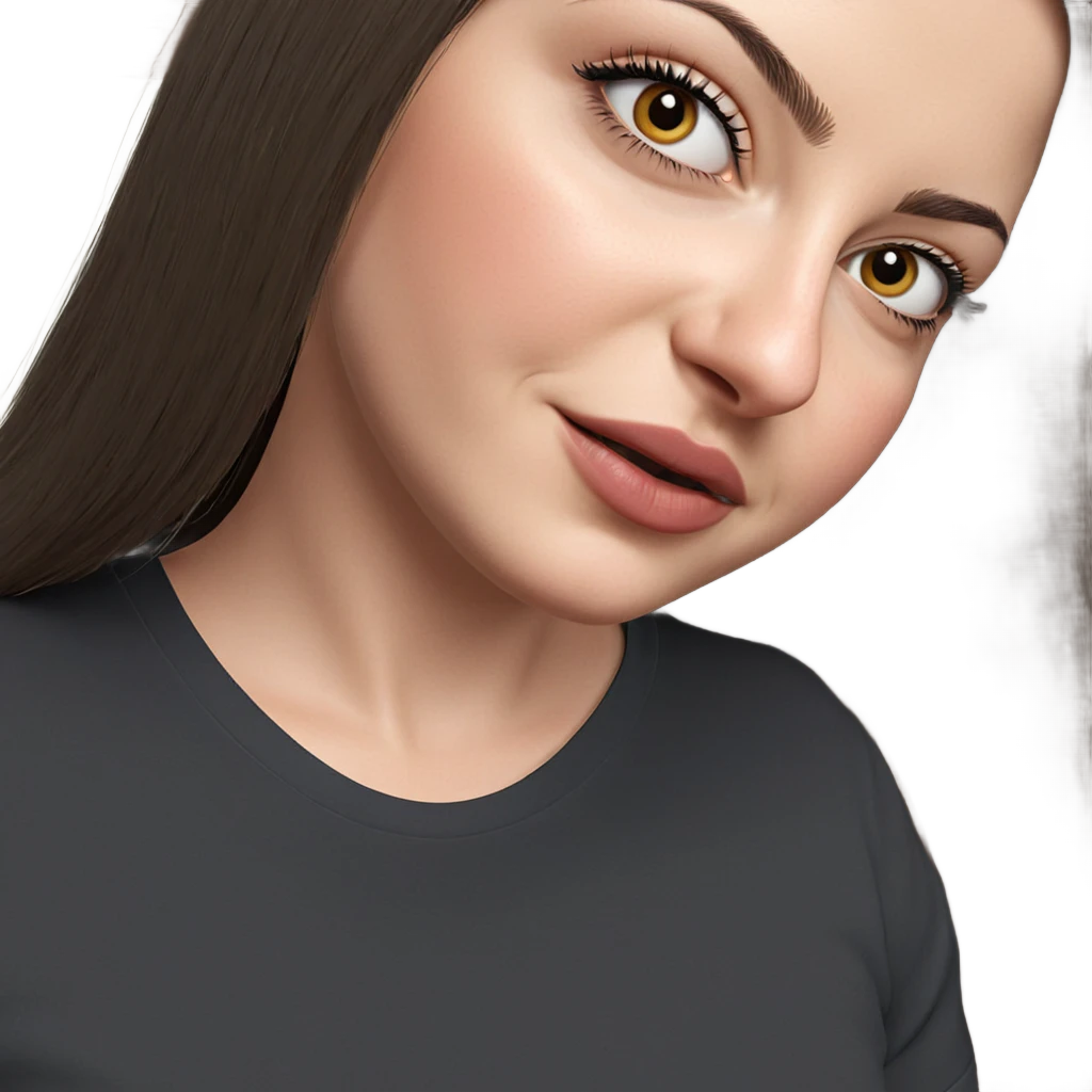 realistic portrait of girl emoji