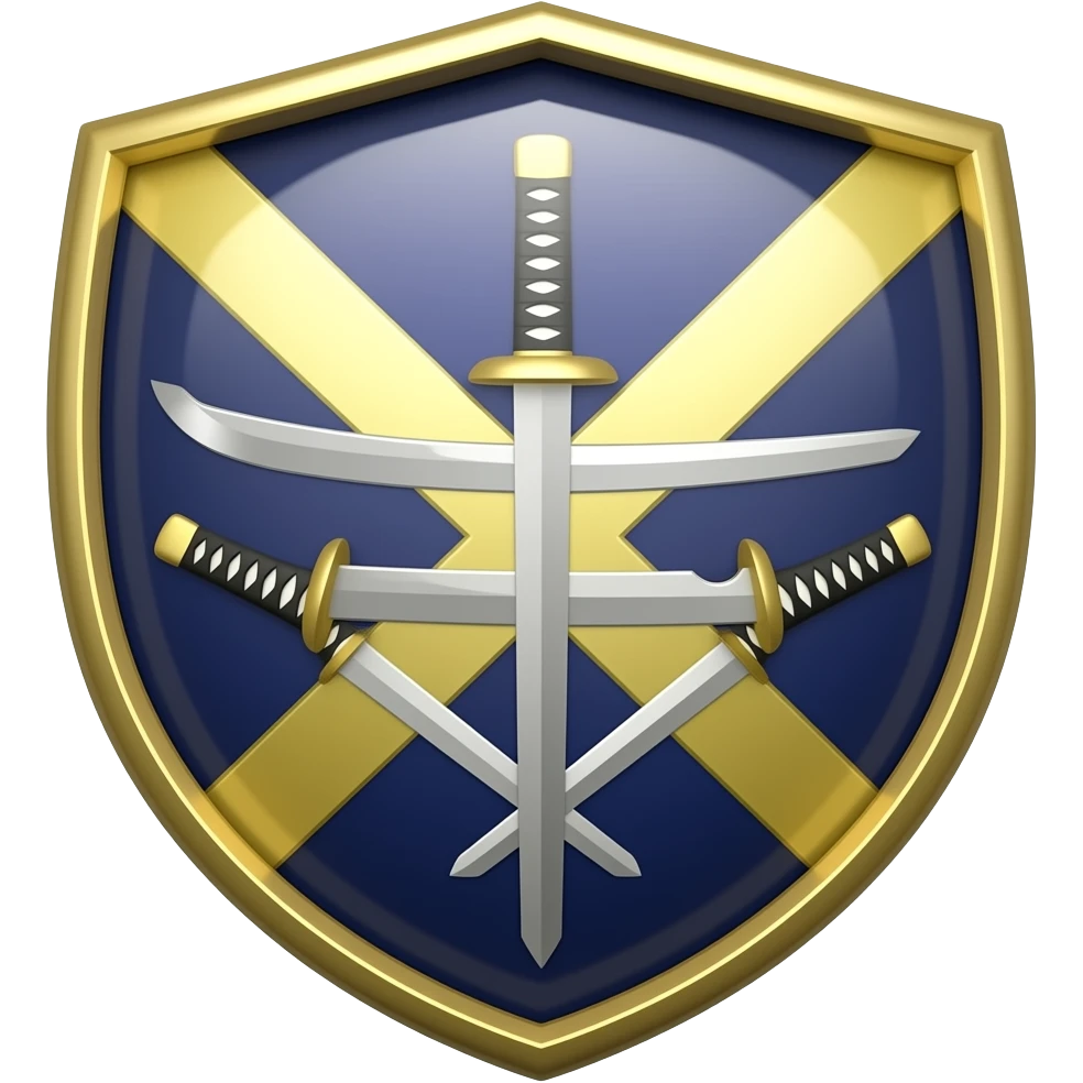 3 katanas blason emoji
