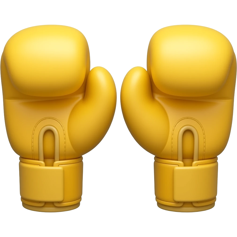 Yellow emoji boxing gloves emoji