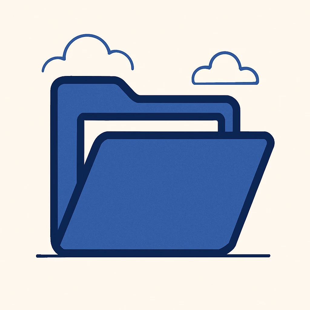 folder icon, modern flat style emoji