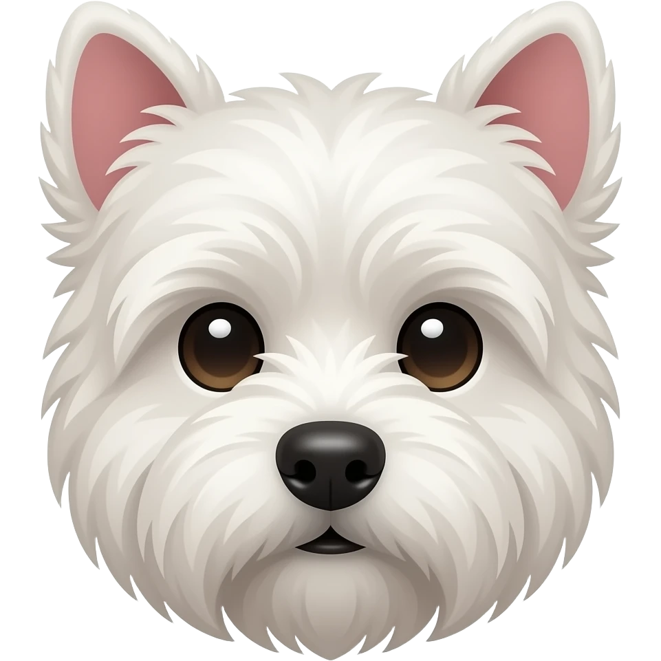 westie face small puppy soooo cute emoji
