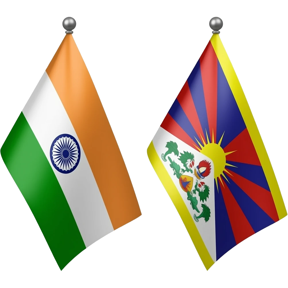 india and tibet flag emoji