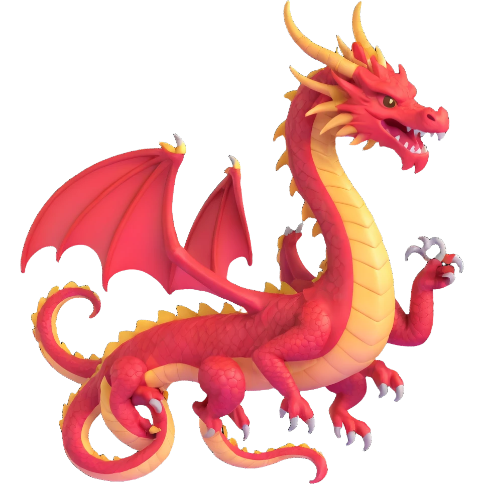 majestic dragon ready for battle emoji