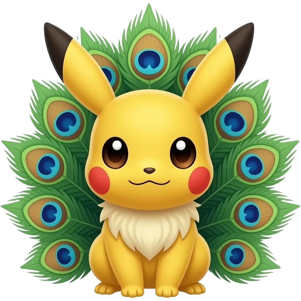 Peacock pichu emoji emoji