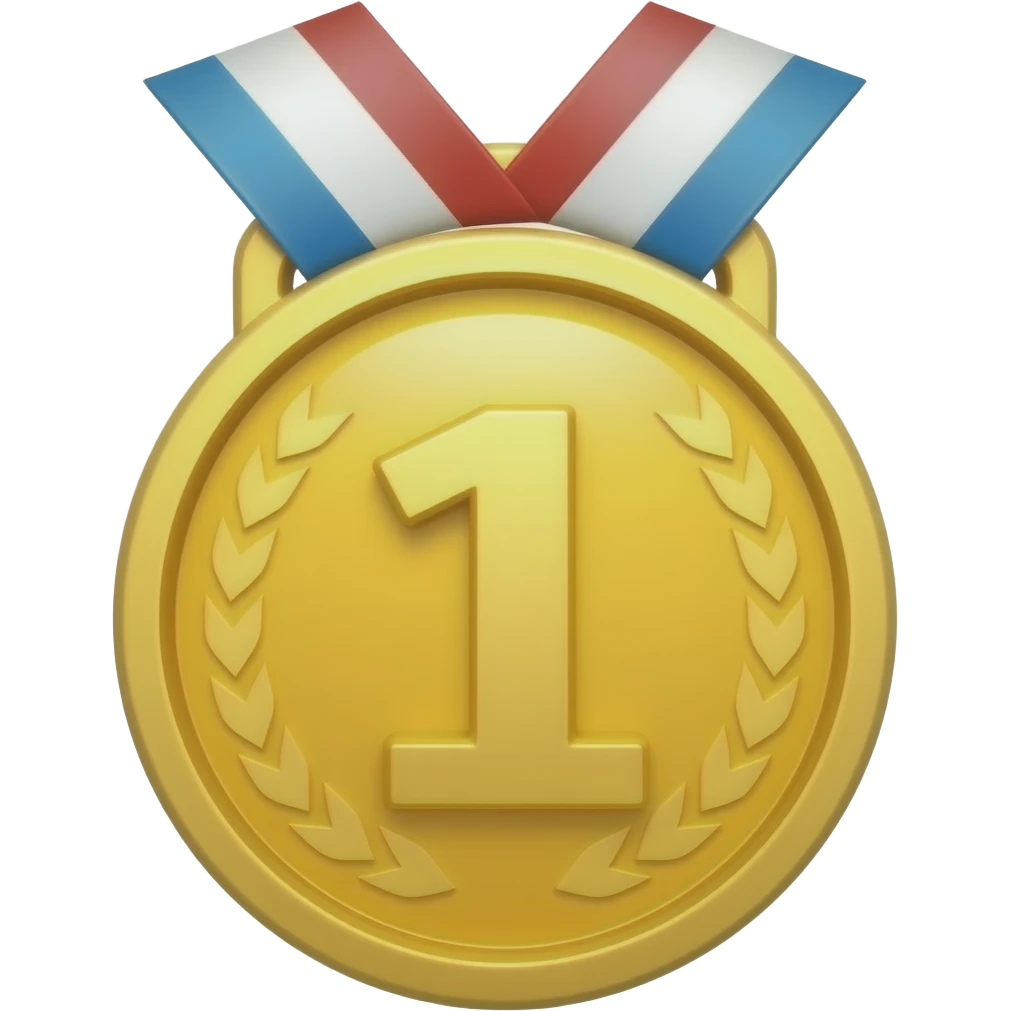medaille aethtetic numéro 1 emoji