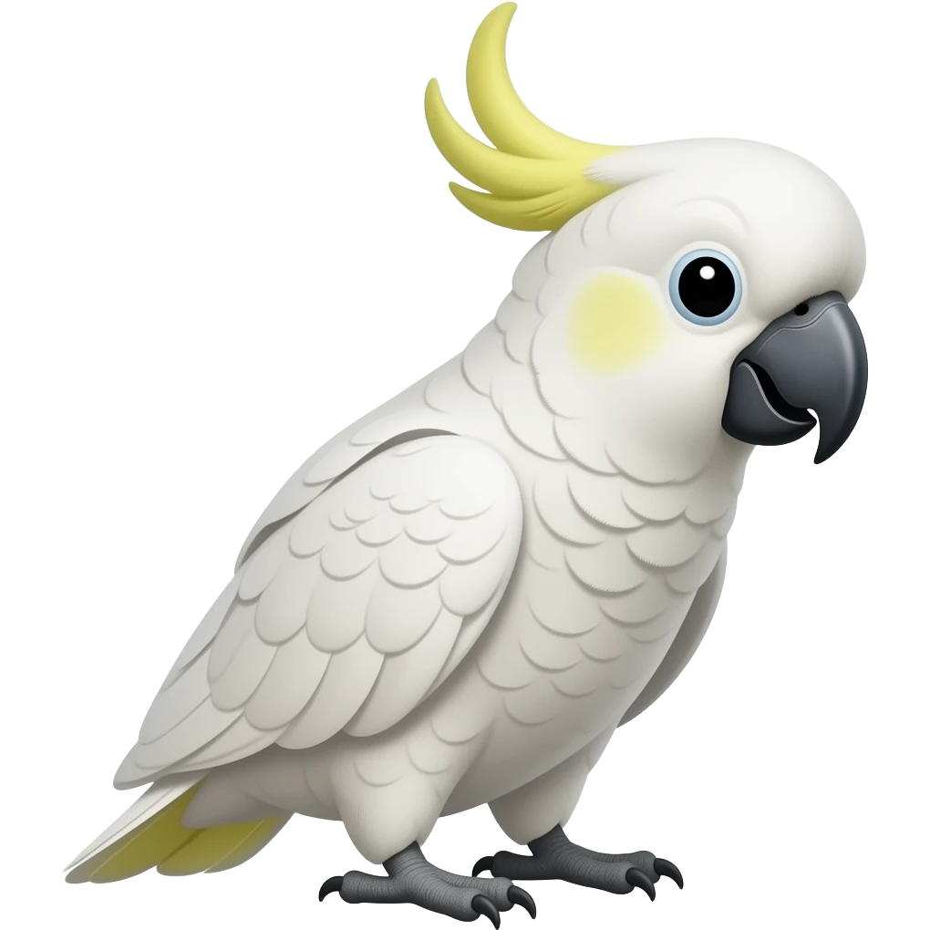 una cacatua ninfa que mire a la derecha emoji