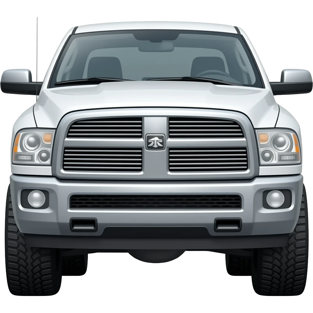 Lifted ram 1500 white emoji