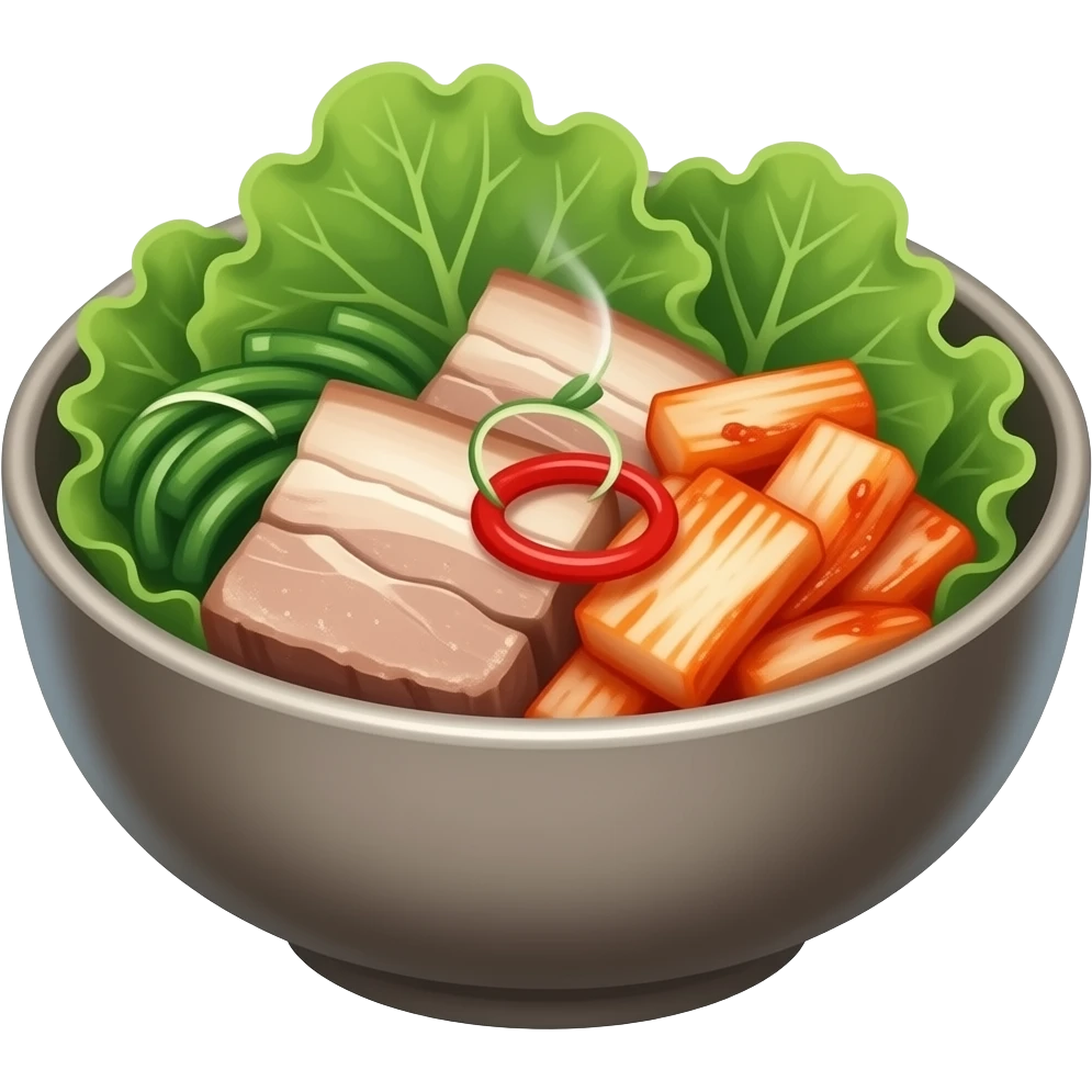 Bossam Korean Boiled-Pork no dimsum emoji