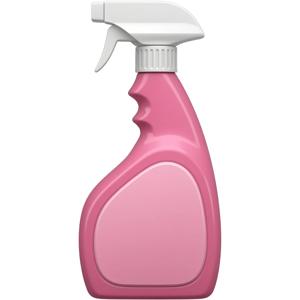 Pink spray bottle emoji