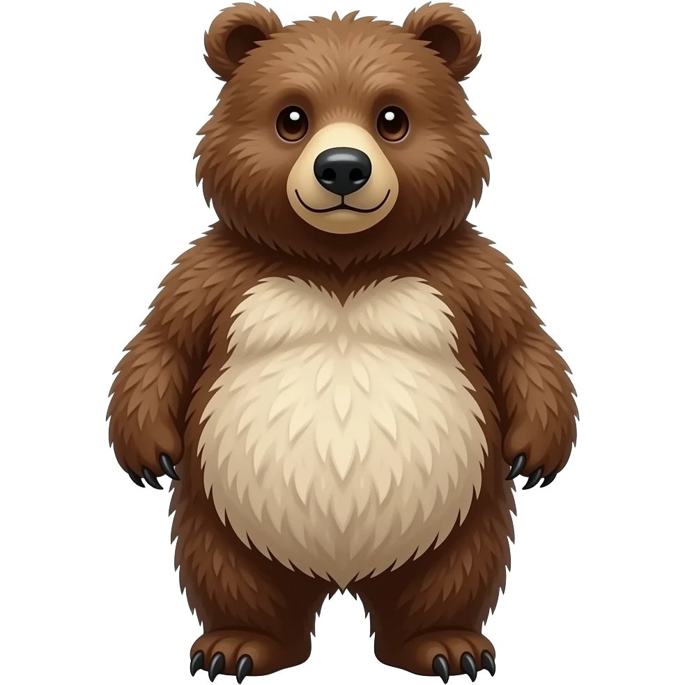 bear furry belly emoji