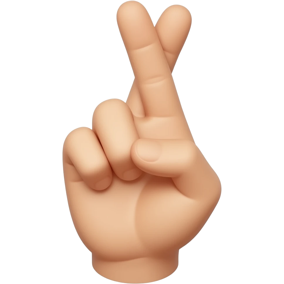 mano con dedos medios cruzados emoji