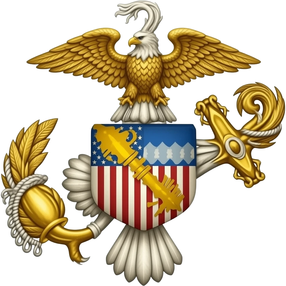 Usmc eagle gold accwnts rustic vintage coquette western emoji