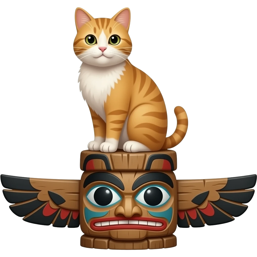 totem pole cat emoji
