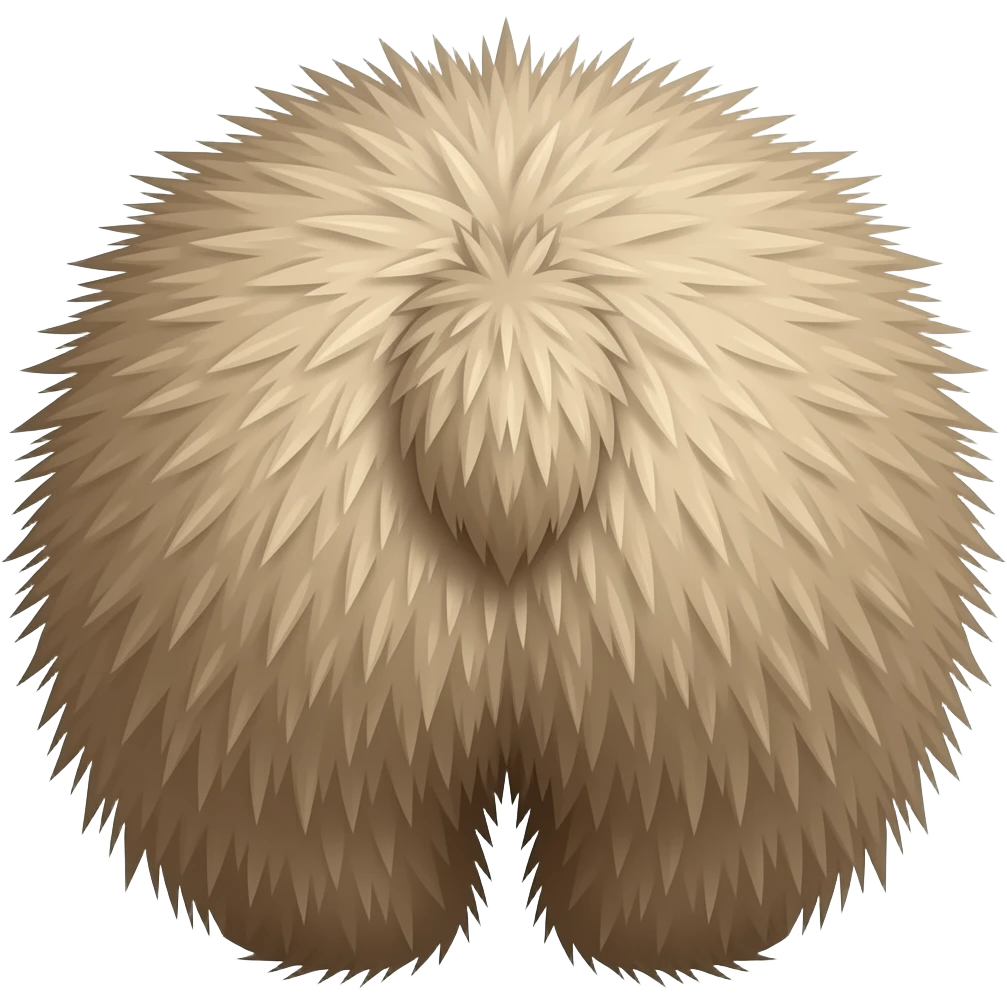 Culo peludo emoji