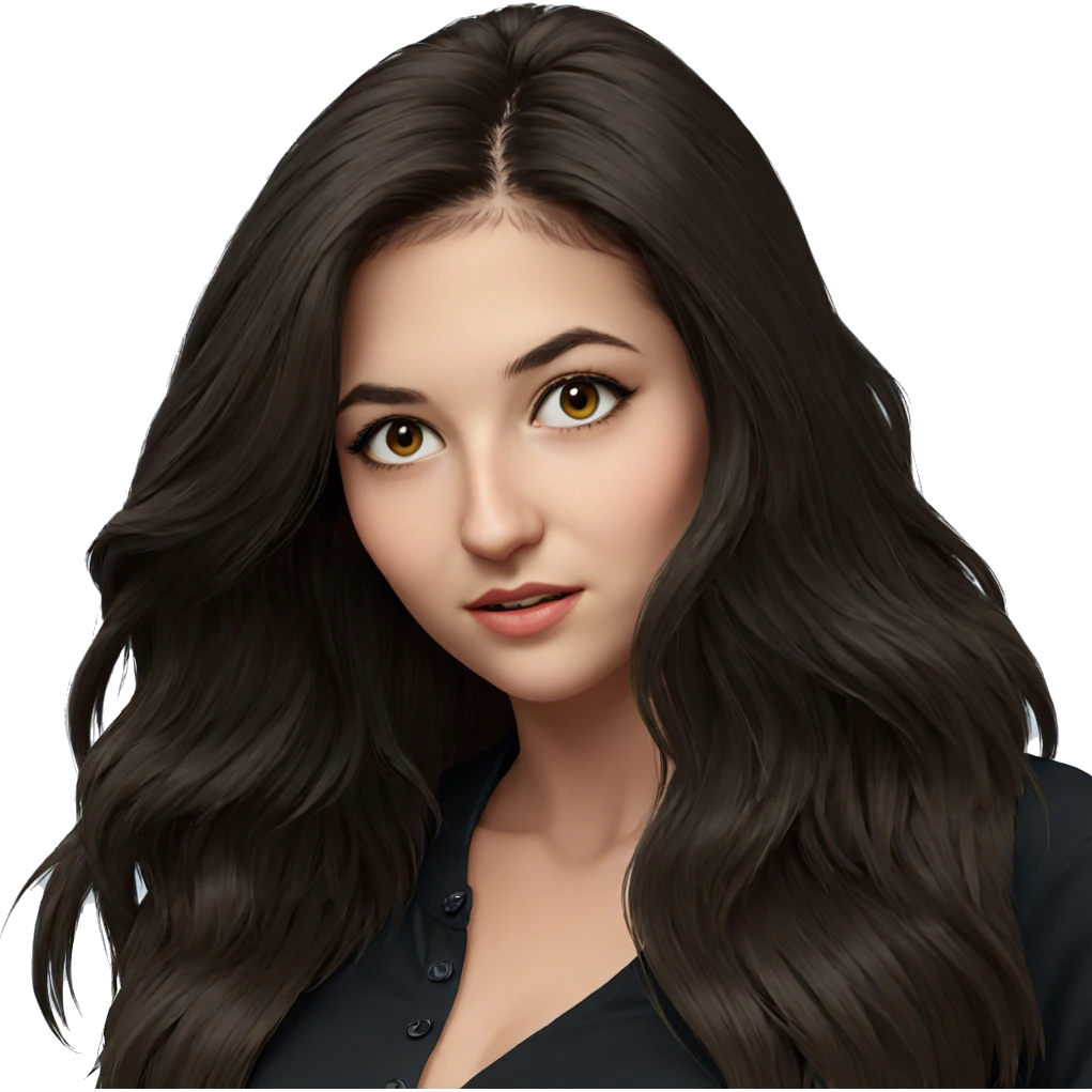 realistic portrait of girl emoji