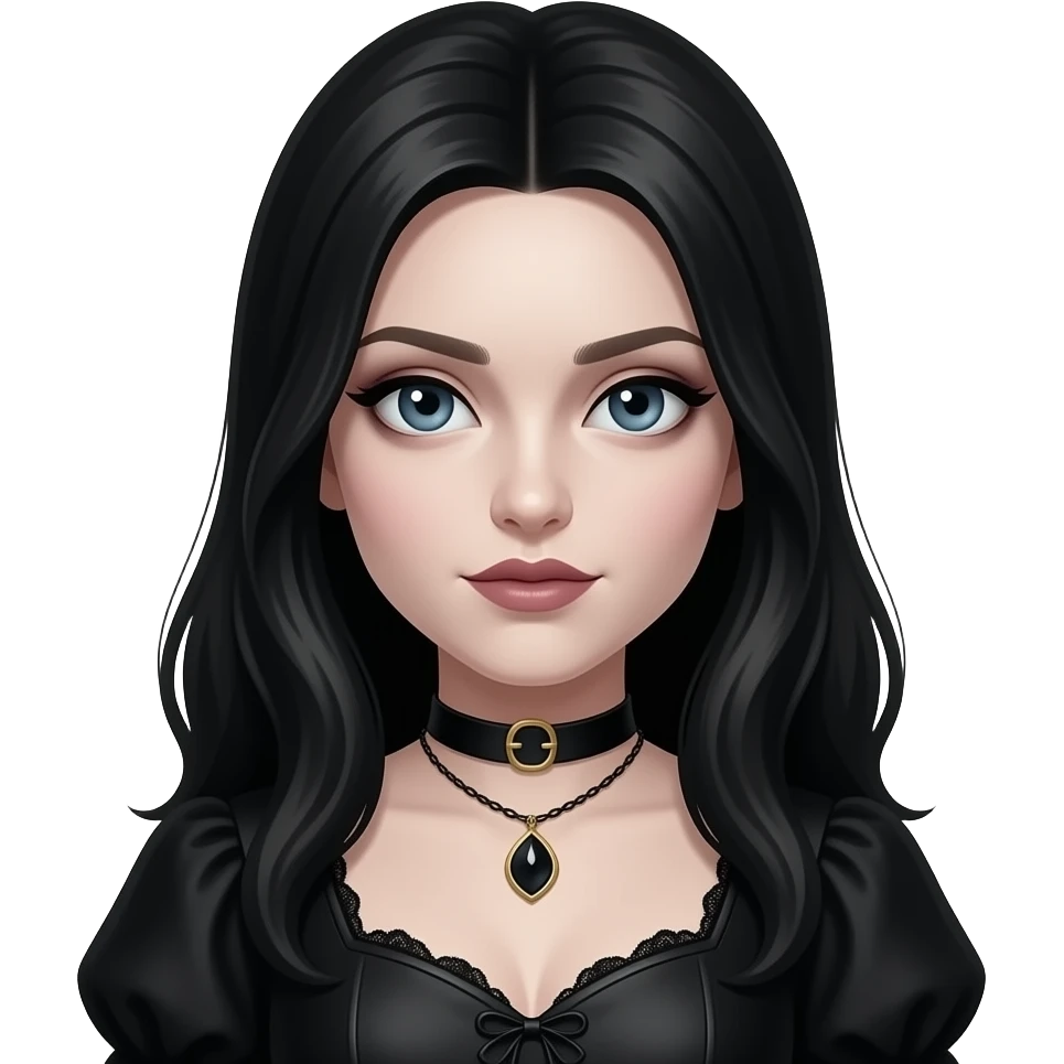 mujer gotica emoji