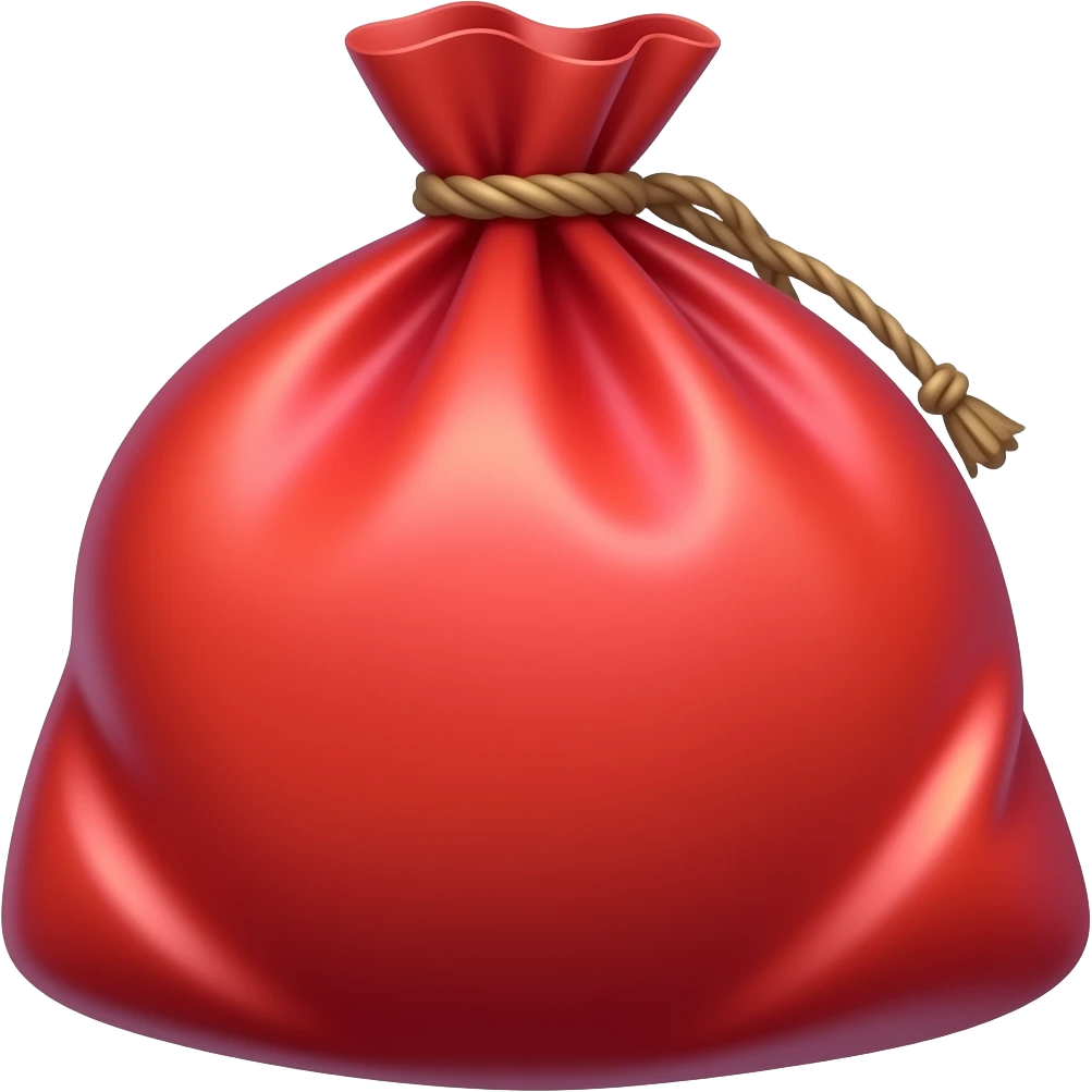 bolsa roja emoji