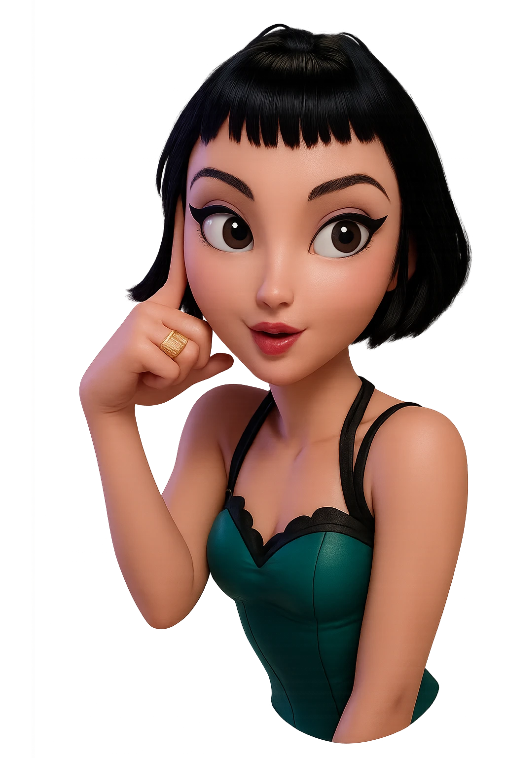 Extract the character from the image and place it on a transparent background, keeping the original style and appearance. emoji