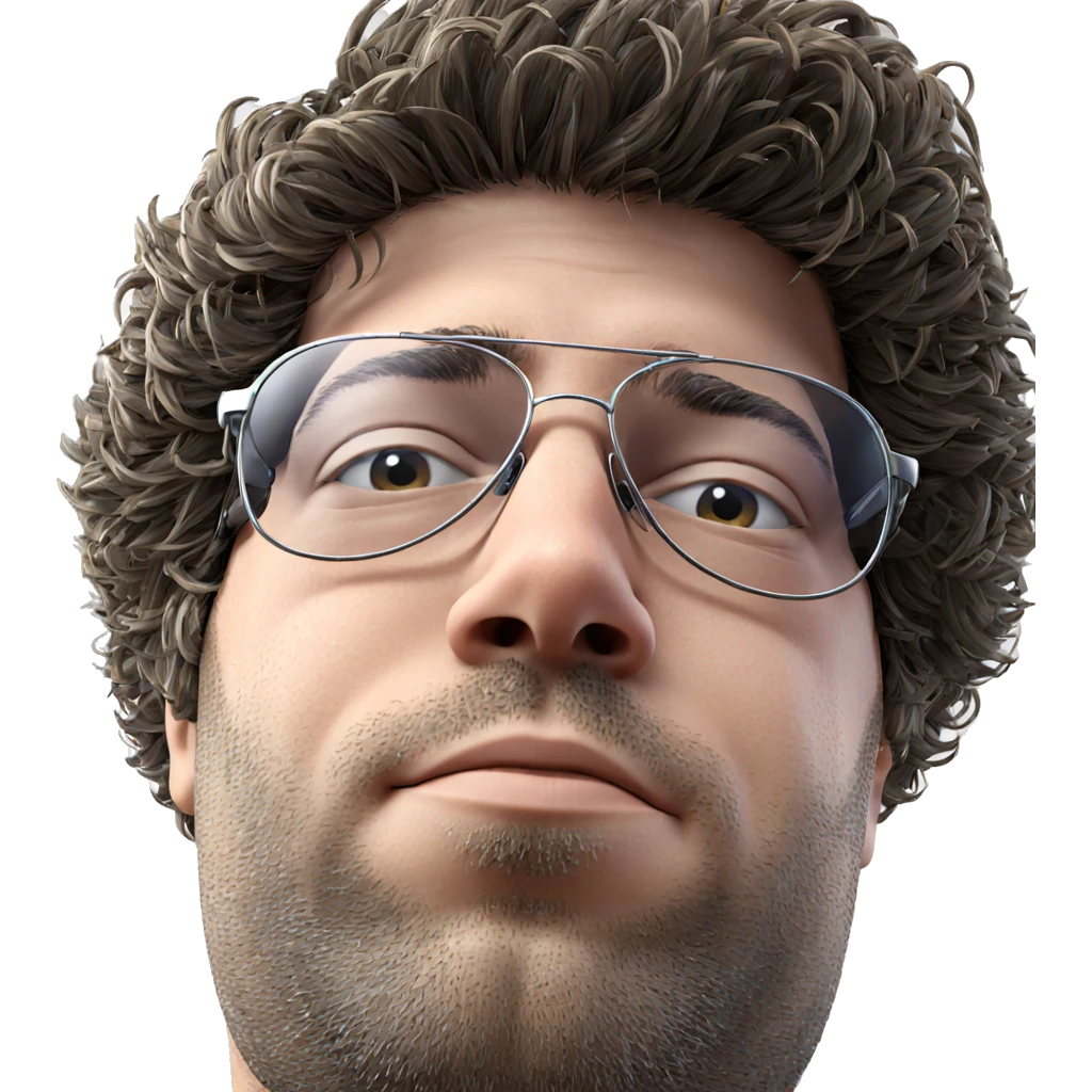 male portrait with sunglasses emoji