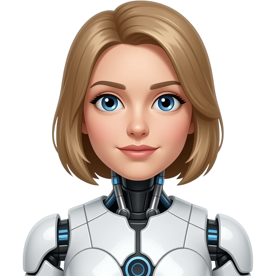 Female robot emoji