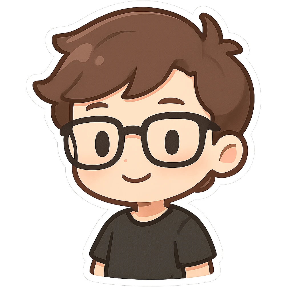 simple black glasses emoji