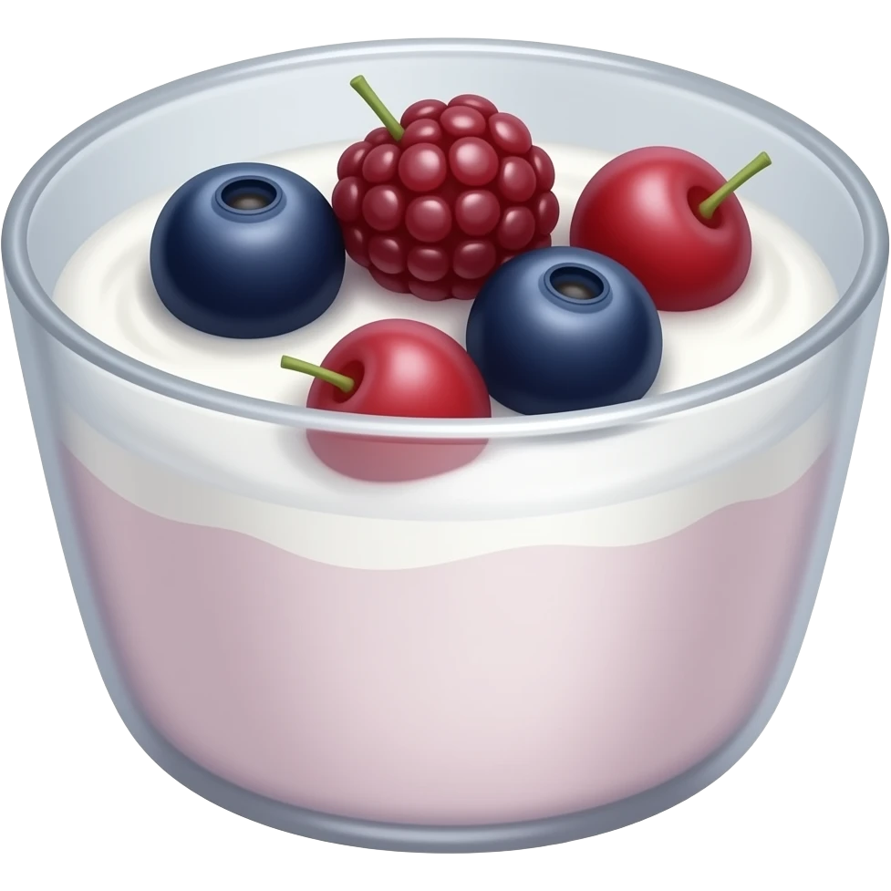 berries and yoghurt emoji