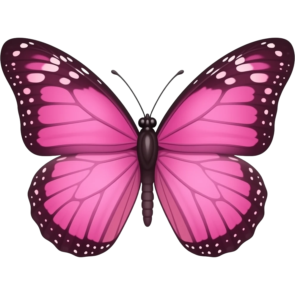 Dp   pink butterfly emoji