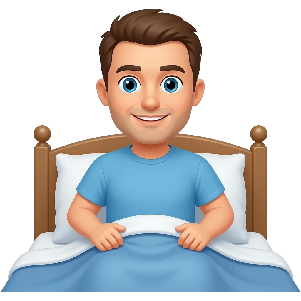Hombre. Que. Se. Lenvanta. De. La. Cama emoji