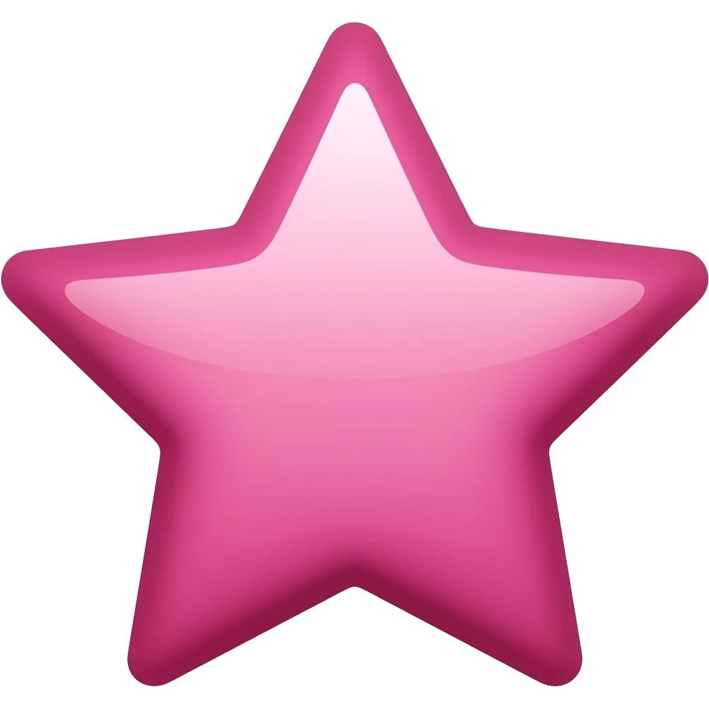 Pink star emoji