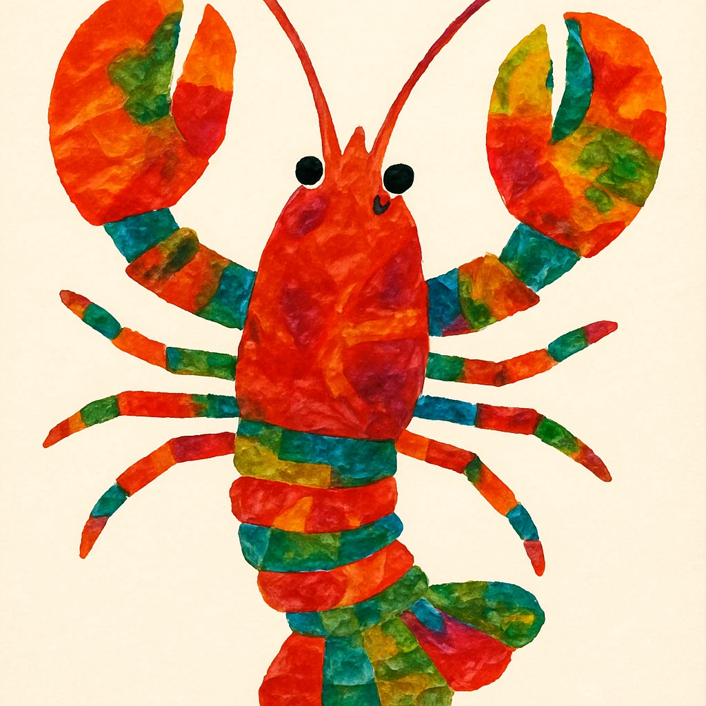 Eric carle lobster emoji