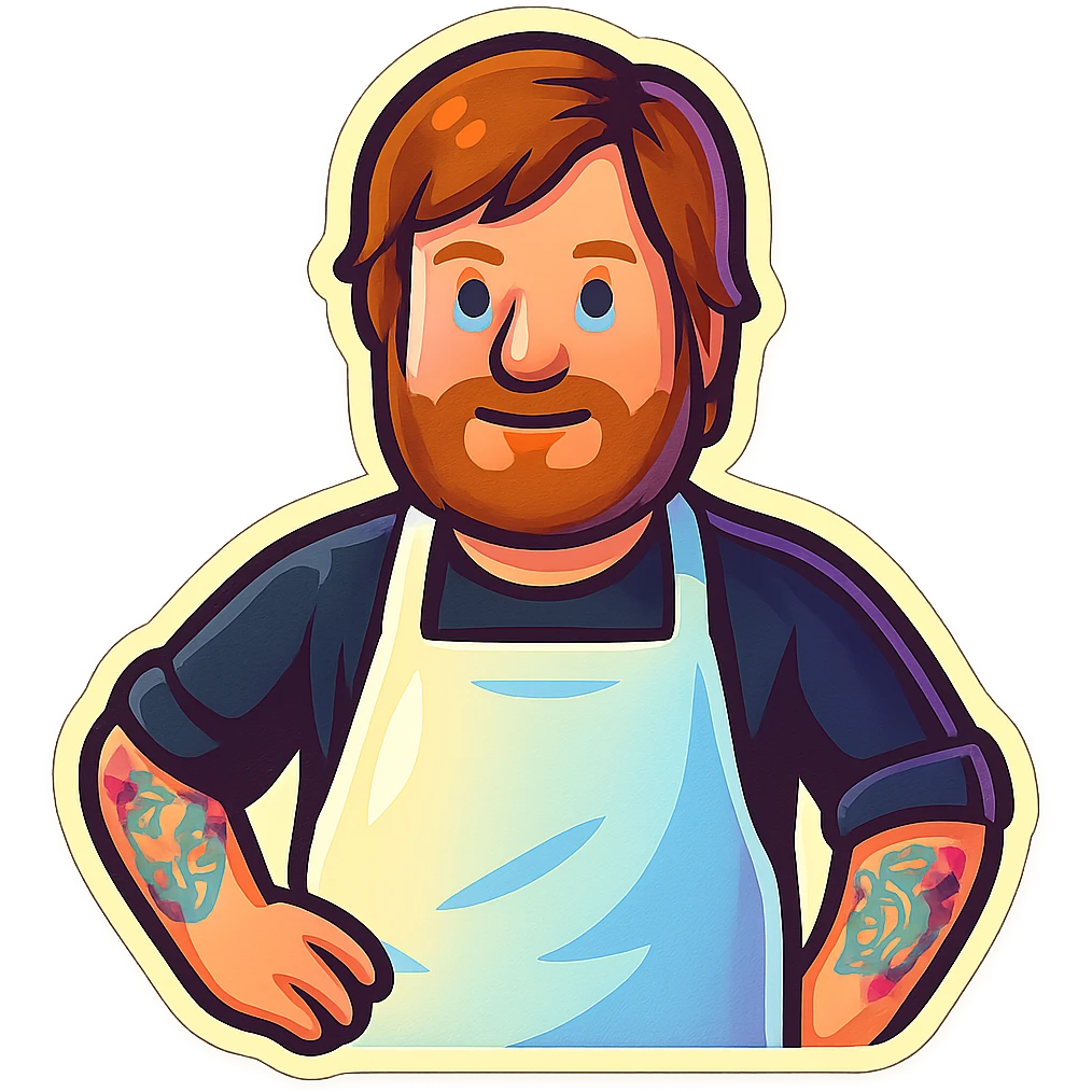Create an emoji based on this person's appearance. Use a fun, expressive style suitable for emoji, in a retro stickers style. emoji