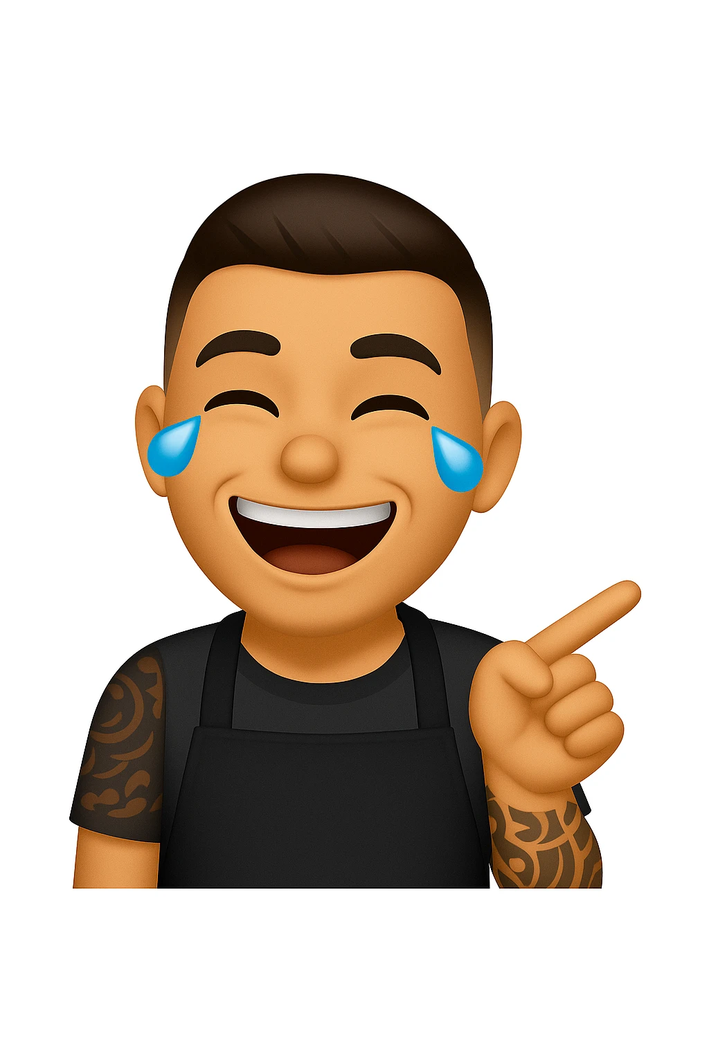 prendi spunto dalla foto Uomo che ride emoji stile iphone emoji